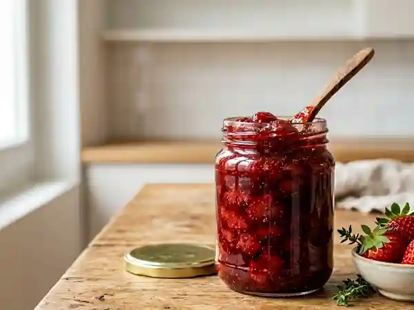 Confiture de fraises fondante et parfumée - Photo de présentation