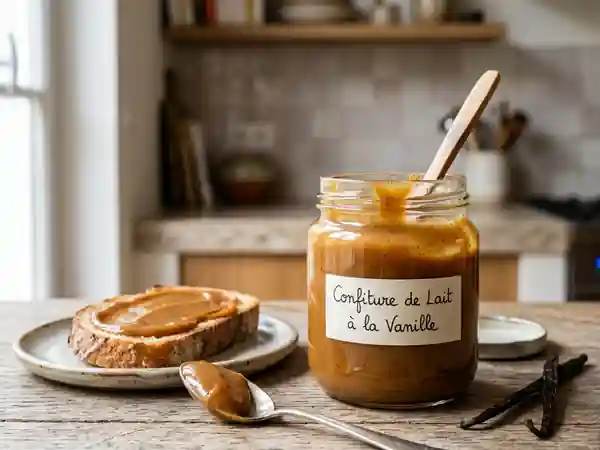 Confiture de lait maison à la vanille : douceur gourmande et onctueuse - Photo de présentation