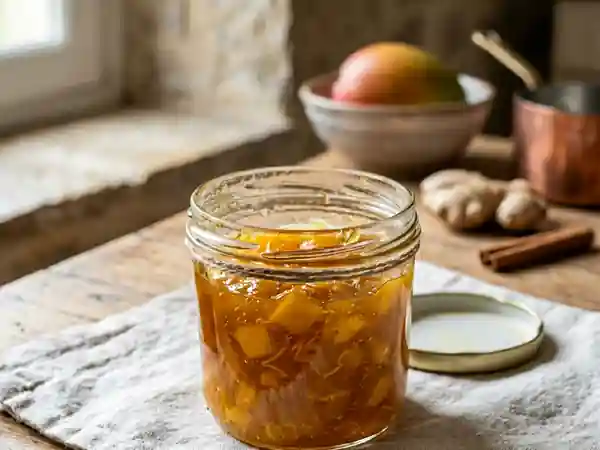 Confiture de mangue fondante au gingembre - Photo de présentation