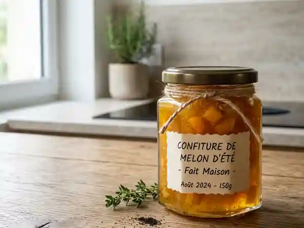 Confiture de melon d'été maison : douceur fruitée et naturelle - Photo de présentation