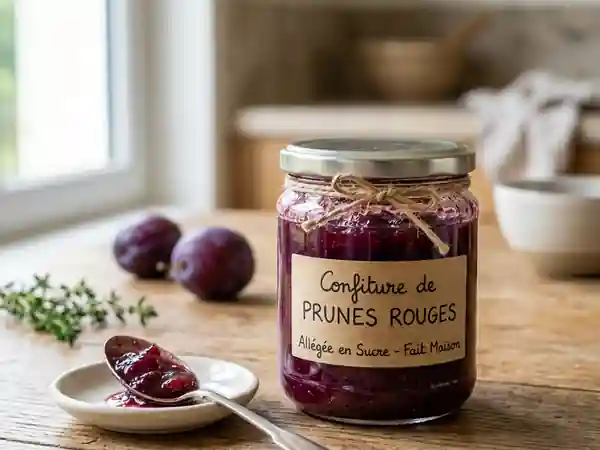 Confiture de prunes fondante et peu sucrée - Photo de présentation