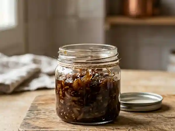 Confiture d'échalotes maison sucrée-salée - Photo de présentation