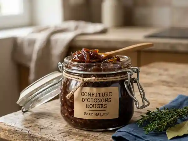 Confiture d'oignons rouges maison : recette facile et savoureuse - Photo de présentation