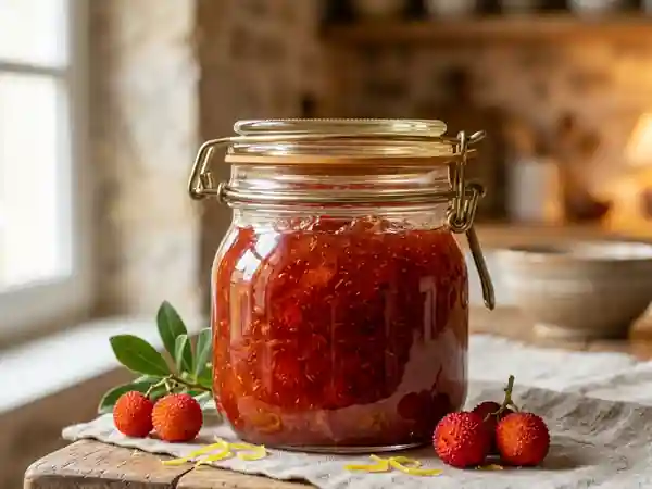 Confiture d'arbouses onctueuse au citron - Photo de présentation