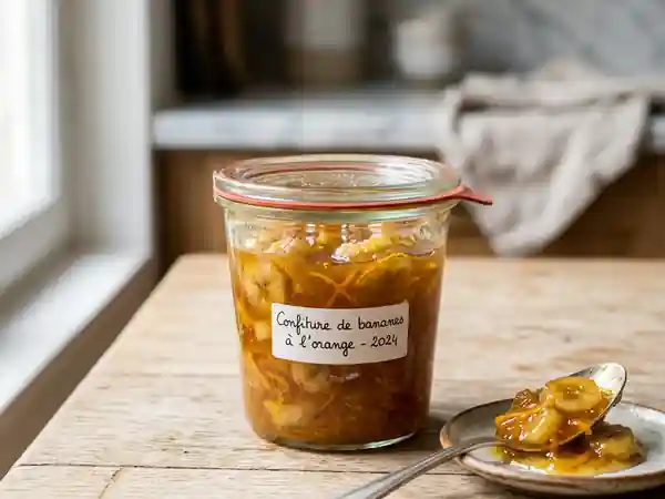 Confiture Fondante Banane-Orange - Photo de présentation