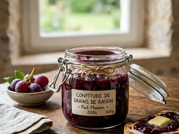 Perles de raisin confites et onctueuses - Photo de présentation