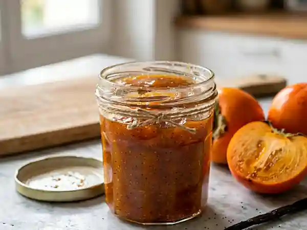 Confiture de kaki onctueuse à la vanille - Photo de présentation