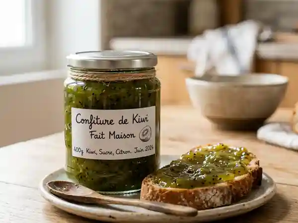 Confiture de kiwi fondante et acidulée - Photo de présentation