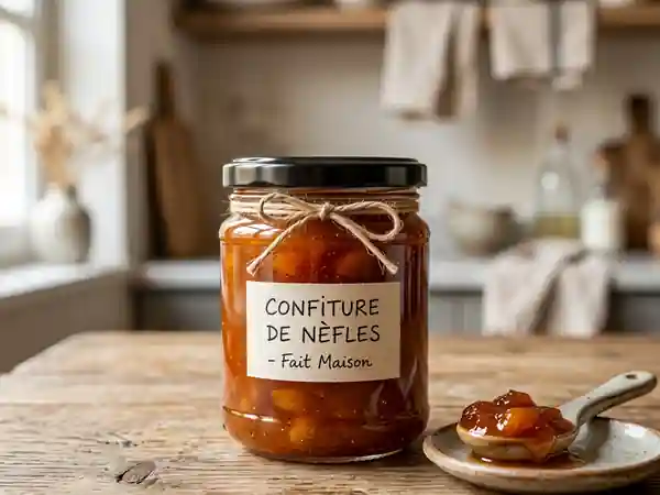 Confiture de nèfles fondante et vanillée - Photo de présentation