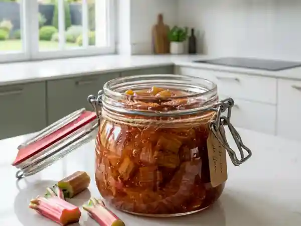 Confiture acidulée rhubarbe et pamplemousse - Photo de présentation
