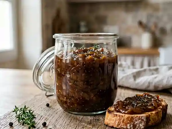 Confiture maison d'oignons et tomates : recette facile et savoureuse - Photo de présentation