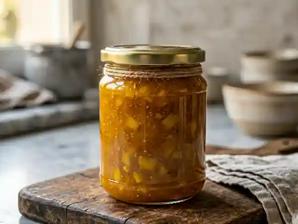 Confiture maison mangue banane et citron vert - Photo de présentation