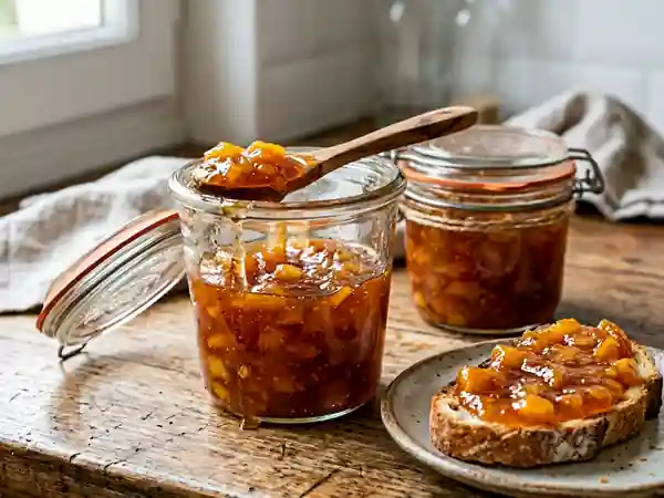 Confiture maison pêche et melon : douceur fruitée à savourer - Photo de présentation