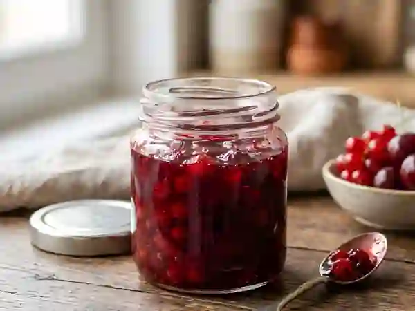Confiture veloutée groseille et cerise - Photo de présentation