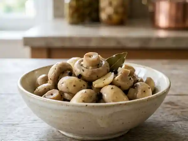 Champignons de Paris Marinés et Croquants - Photo de présentation