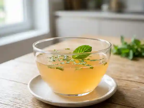 Consommé de melon frais et léger - Photo de présentation