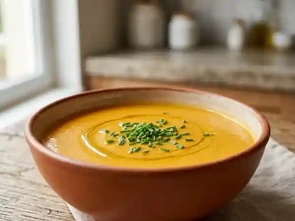 Velouté de Citrouille au Carré Frais Fondant - Photo de présentation