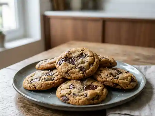 Cookies français moelleux aux pépites de chocolat - Photo de présentation