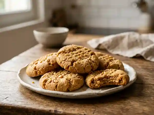 Cookies fondants au beurre de cacahuètes - Photo de présentation