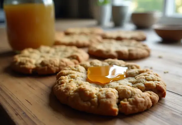 Cookies moelleux au miel et flocons d'avoine de l'oncle Sam