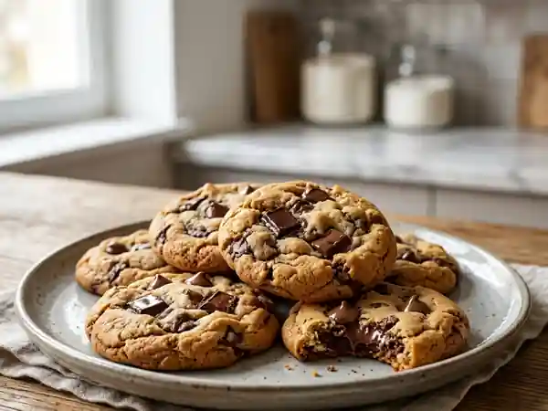 Cookies fondants au duo de chocolats - Photo de présentation