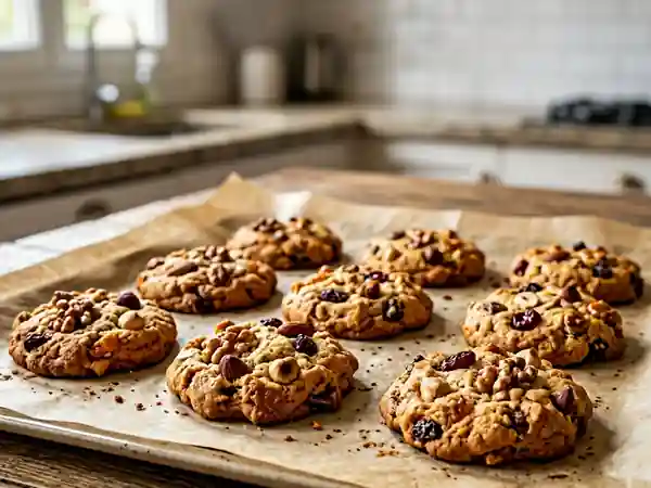 Cookies croquants et moelleux aux fruits secs - Photo de présentation