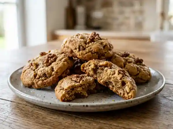 Cookies moelleux aux noix maison : recette facile et gourmande - Photo de présentation