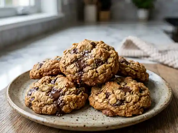 Cookies avoine et chocolat : crousti-moelleux - Photo de présentation