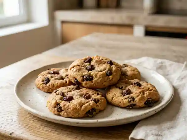 Cookies moelleux aux raisins et à la cannelle : recette gourmande et facile - Photo de présentation