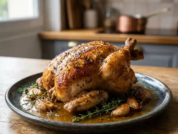 Coquelet Rôti à la Bière et au Thym - Photo de présentation