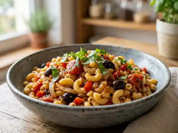 Coquillettes à la niçoise : recette savoureuse et facile - Photo de présentation
