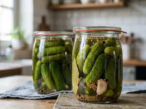Cornichons croquants au vinaigre de cidre - Photo de présentation