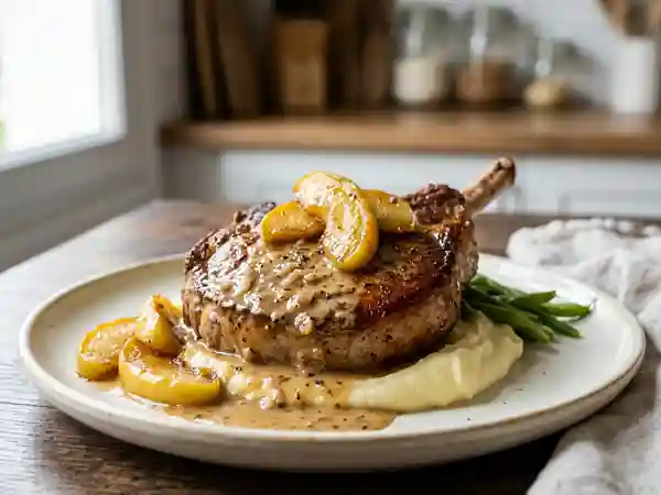 Côte de Veau Crèmeuse au Calvados et Pommes - Photo de présentation