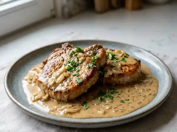 Côtelettes de porc à la crème suédoise - Photo de présentation