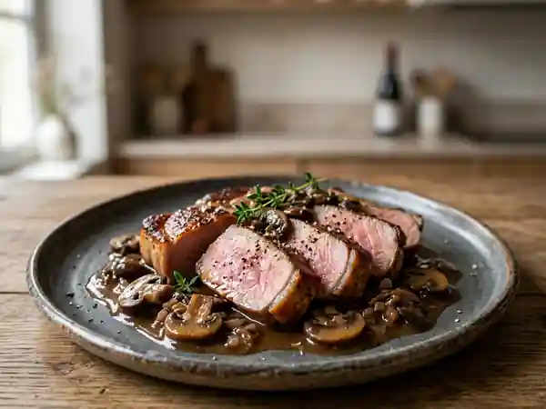 Côtes de marcassin forestières à la crème - Photo de présentation