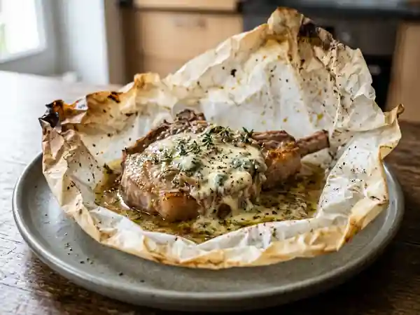 Côtes de veau au gorgonzola fondant - Photo de présentation