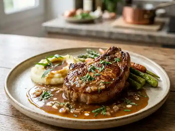 Côtes de veau tendres au porto et estragon - Photo de présentation