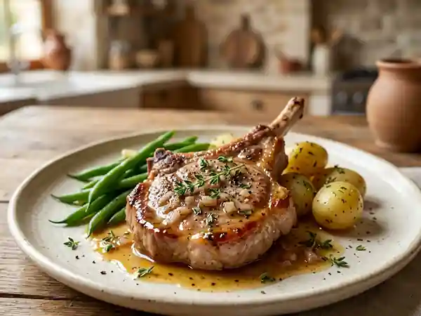 Côtes de veau fondantes infusées au cidre - Photo de présentation