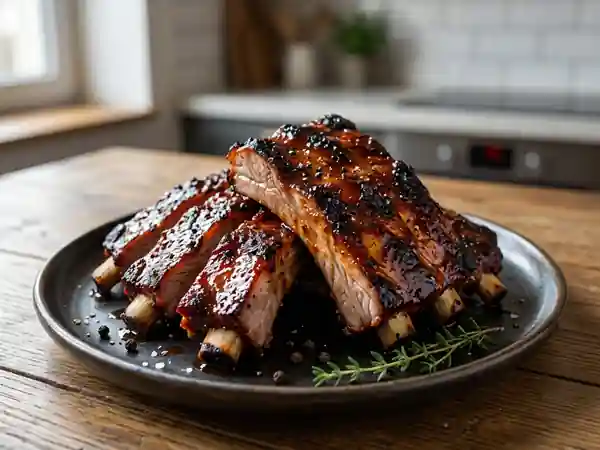Ribs de Porc Caramélisés au Paprika - Photo de présentation