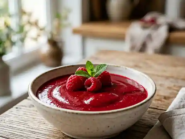 Coulis de framboises maison facile et rapide - Photo de présentation