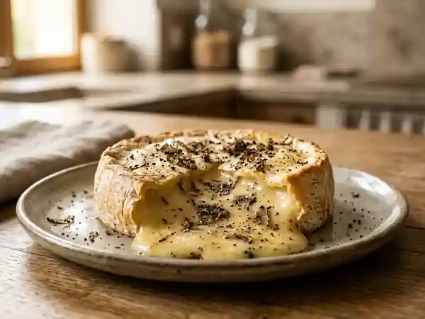 Coulommiers rôti au cœur de truffe fondante - Photo de présentation