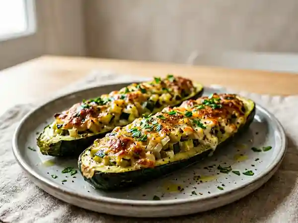 Courgettes Farcies au Carré Frais : Recette Facile et Savoureuse - Photo de présentation