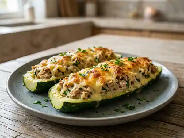 Courgettes Farcies au Thon et Crème Fondante - Photo de présentation