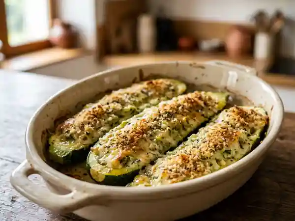 Courgettes farcies fondantes au fromage blanc - Photo de présentation