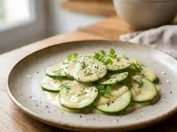 Courgettes et mousseline citronnée - Photo de présentation