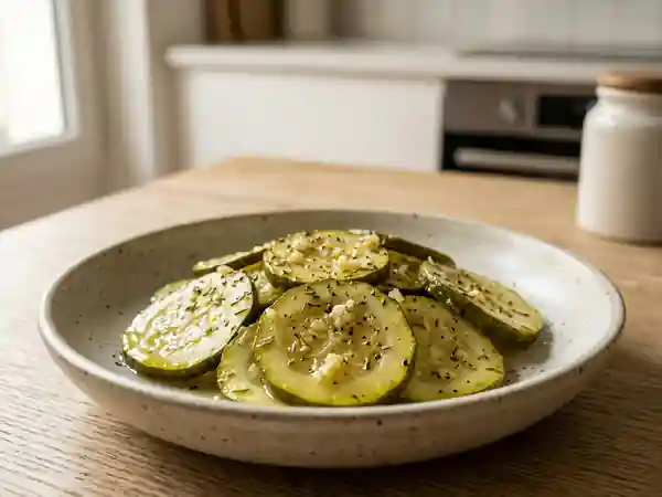 Courgettes fondantes express au micro-ondes : recette rapide et savoureuse - Photo de présentation