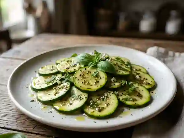 Courgettes Marinées à l'Ail - Photo de présentation