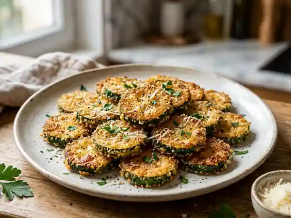 Courgettes croustillantes au parmesan - Photo de présentation