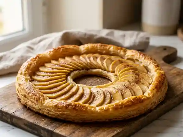 Couronne aux pommes fondante et parfumée - Photo de présentation
