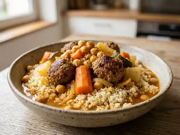 Couscous Bruxellois aux Boulettes Fondantes - Photo de présentation